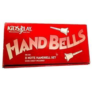 Rhythm Band Instruments 8 Note Hand Bell Set With Two Music Books
